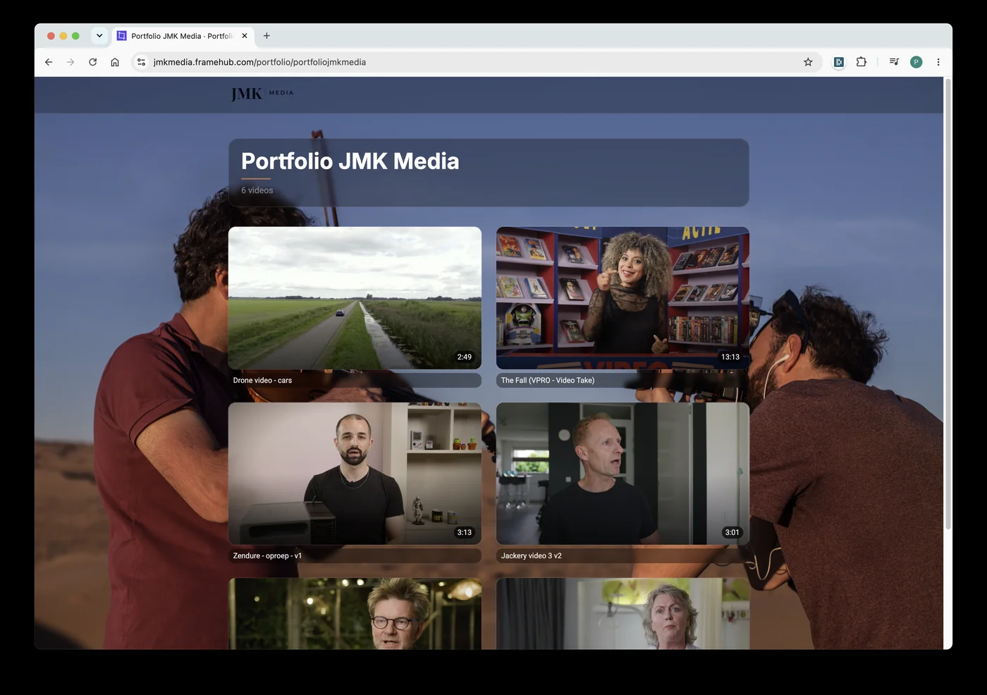 Framehub showcase page